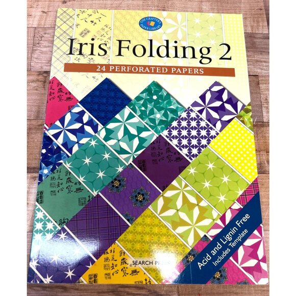 Iris Folding 2 Crafting Paper Pack With 24 Perforated Decorative Sheets - Picture 1 of 6